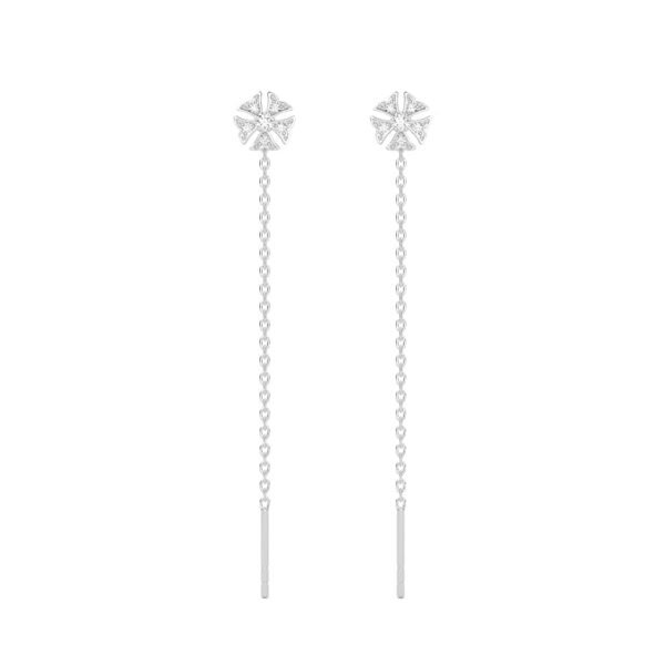 CLARA 925 Sterling Silver Daily Wear Drop Earrings