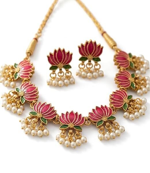 Jewellery Set For Women And Girls With 1 Necklace And 1 Pair of Earrings