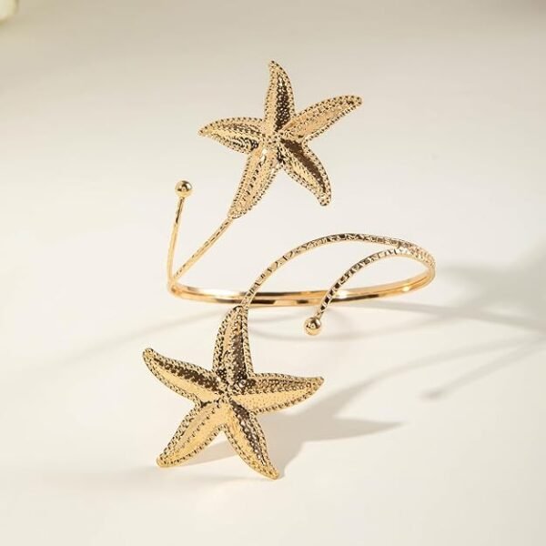 Shining Diva Fashion Gold Plated Stylish Kada Bajuband Bracelet Armlet for Women and Girls
