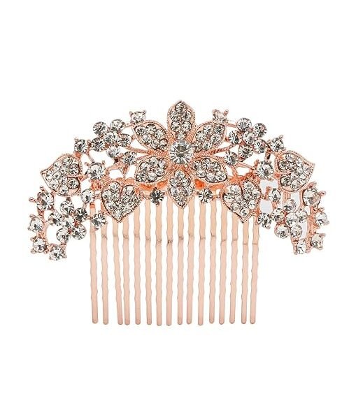 YouBella Fashion Jewellery Floral Stone Hair Chain Clip With Pins accesories For Women and Girls
